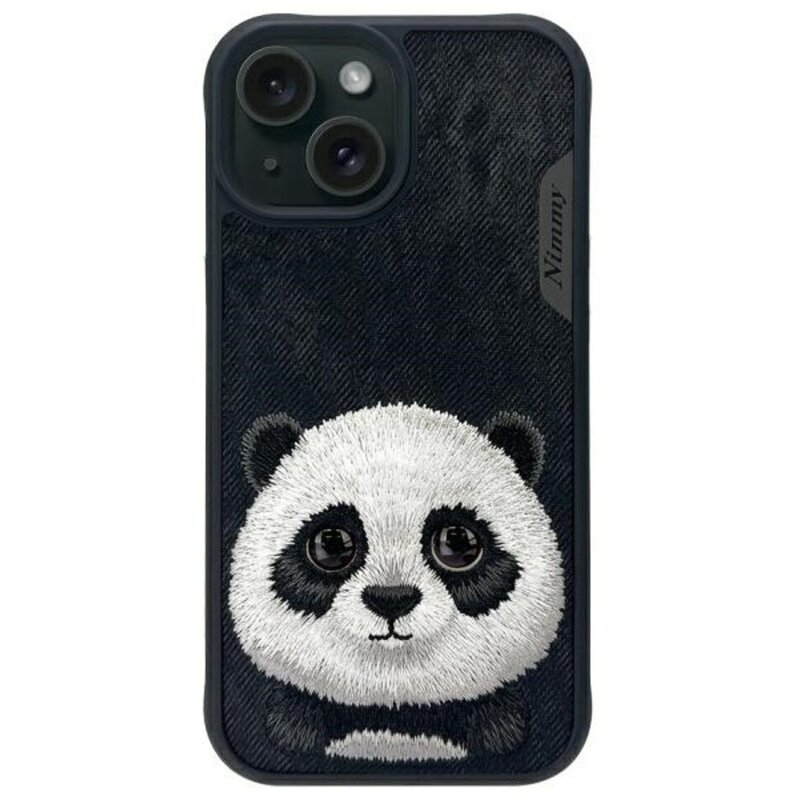 Etui NIMMY Big Eyed Pet 2.0 Panda do Apple iPhone 15 Czarny