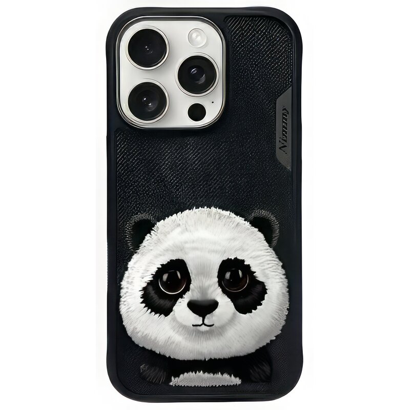Etui NIMMY Big Eyed Pet 2.0 Panda do Apple iPhone 16 Pro Max Czarny