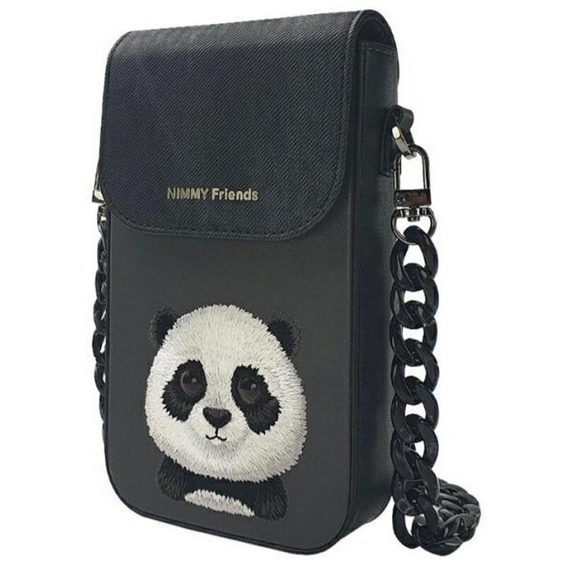 Torebka NIMMY Big Eyed Pet 2.0 Panda Czarny