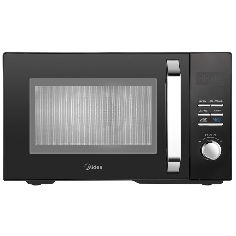 Kuchenka mikrofalowa MIDEA MAC23XF 800W średnica 27 cm pojemność 23L Grill Inverterquattro Czarny
