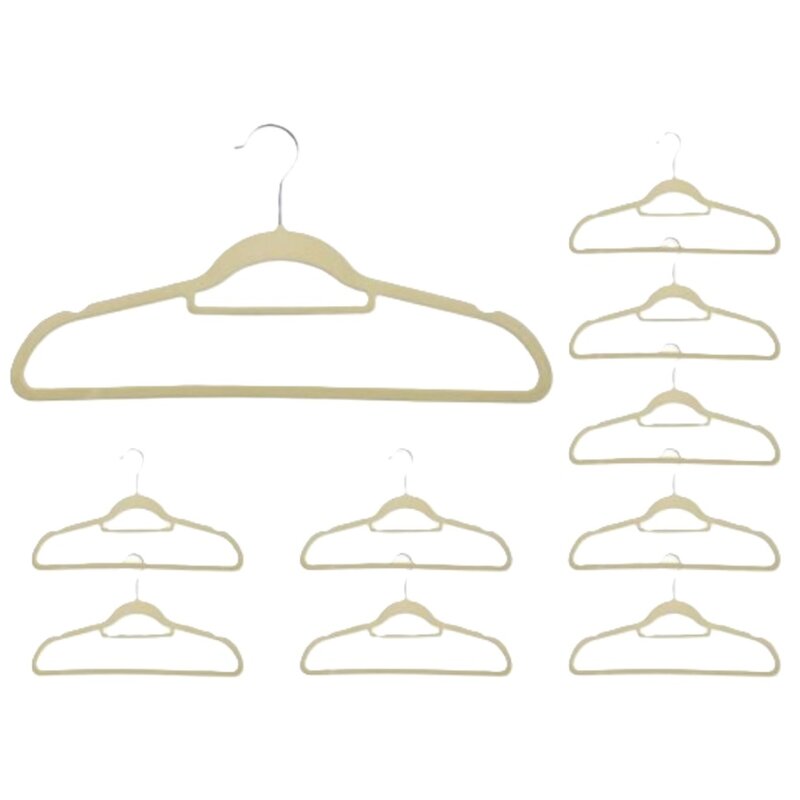 Wieszak na ubrania GOCKOWIAK Maxi Beżowy (10 sztuk)