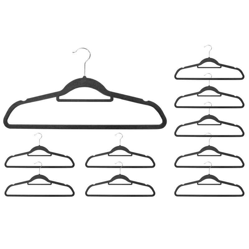 Wieszak na ubrania GOCKOWIAK Maxi Grafitowy (10 sztuk)