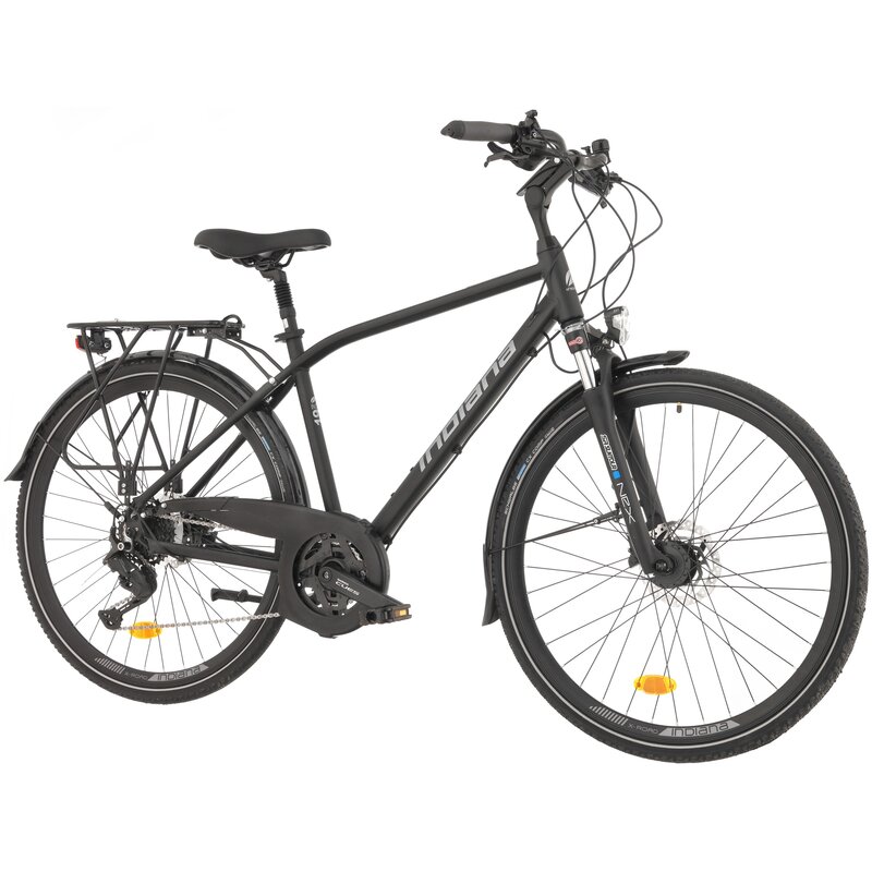 Rower trekkingowy INDIANA X-Road 5.0 M21 28 cali męski Czarno-srebrny