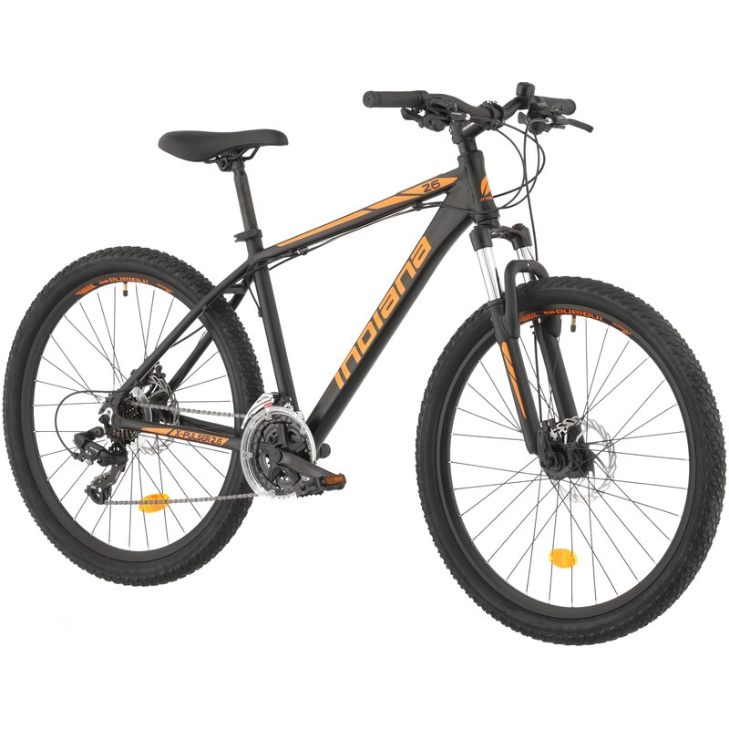 Rower górski MTB INDIANA X-Pulser 2.6 M17 26 cali Czarno-pomarańczowy