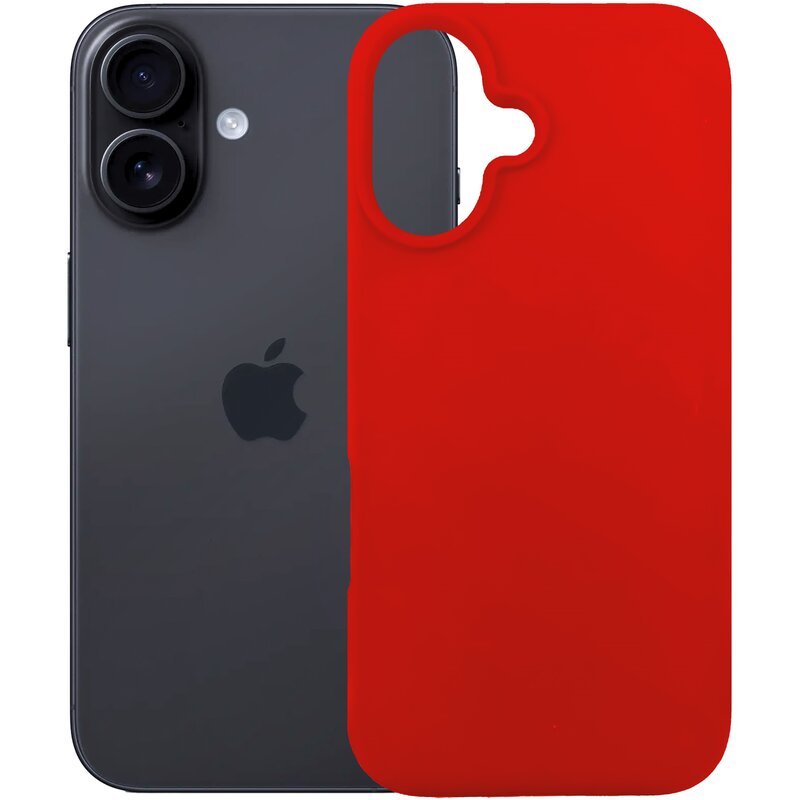 Etui 3MK Silicone Guardx  do Apple iPhone 16 Czerwony