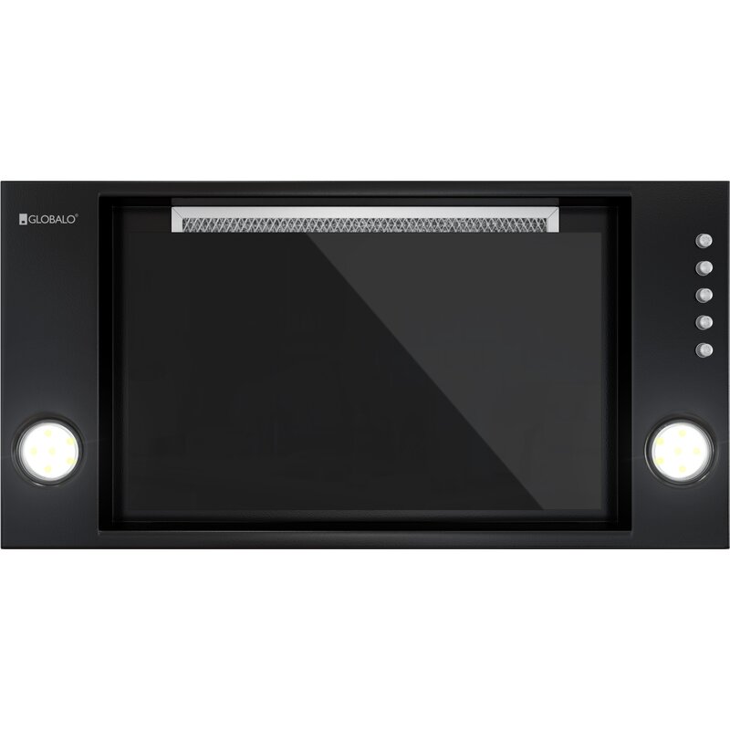 Okap GLOBALO Desolero 60.3 Czarny/czarne szkło 525m3/h 66dB klasa B