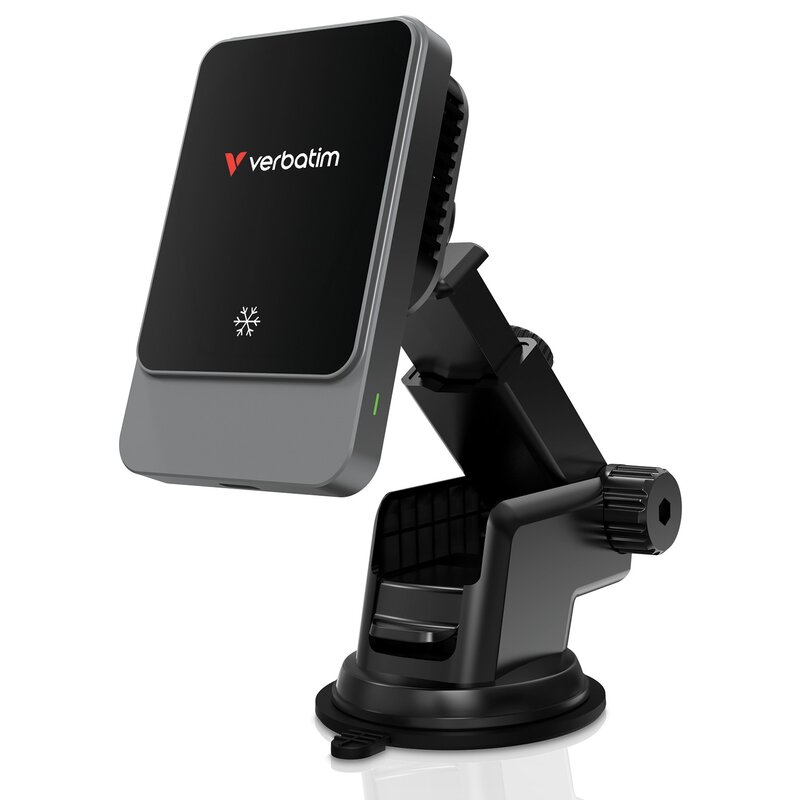 Ładowarka samochodowa VERBATIM Charge 'n' Drive Magnetic 15W Czarno-srebrny