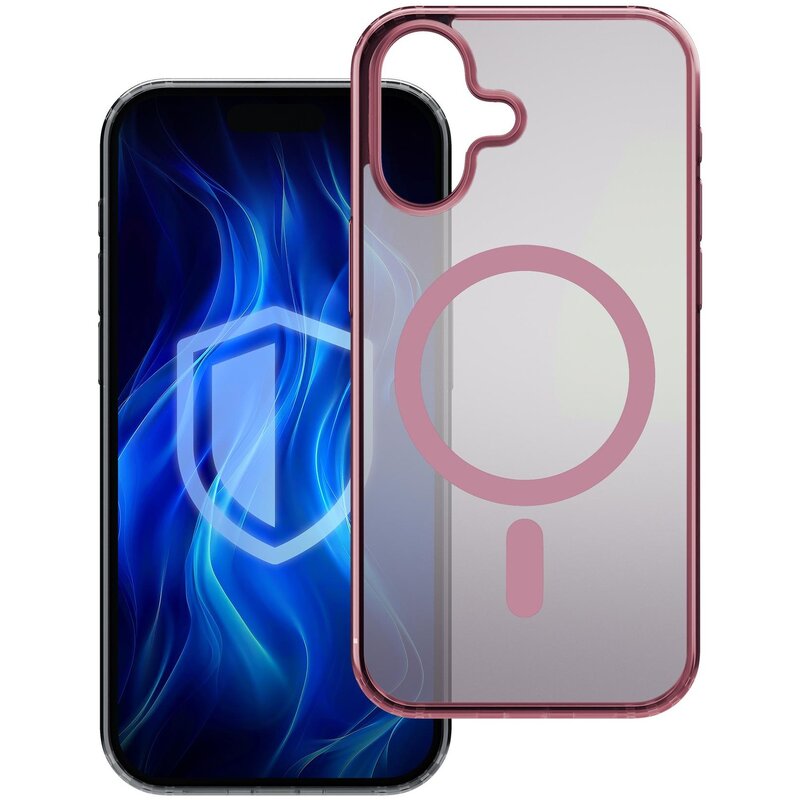 Etui 3MK Frosty Guardx MagCase do Apple iPhone 16 Różowy