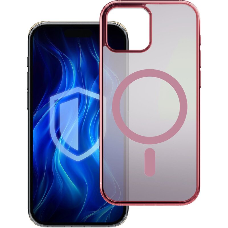 Etui 3MK Frosty Guardx MagCase do Apple iPhone 15 Różowy