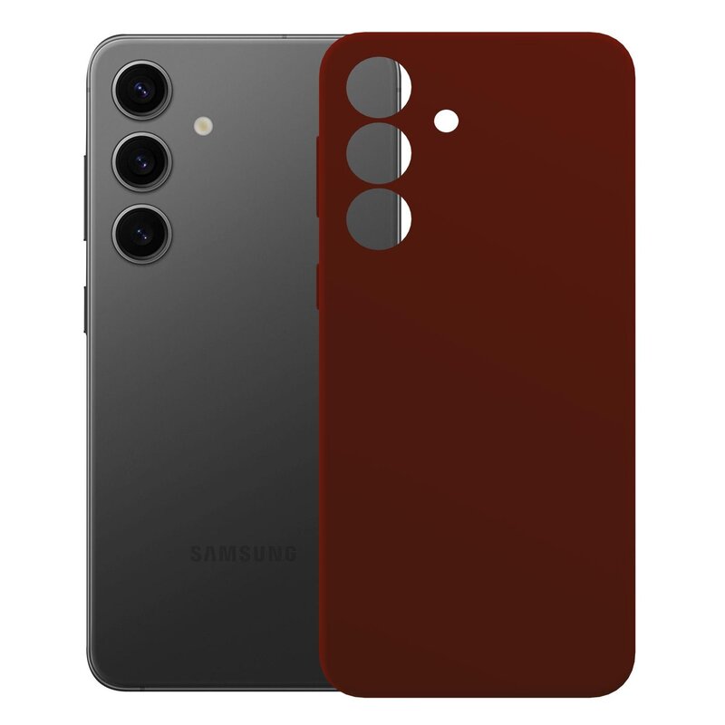 Etui 3MK Matt Guardx do Samsung Galaxy S24 Ciemnoczerwony
