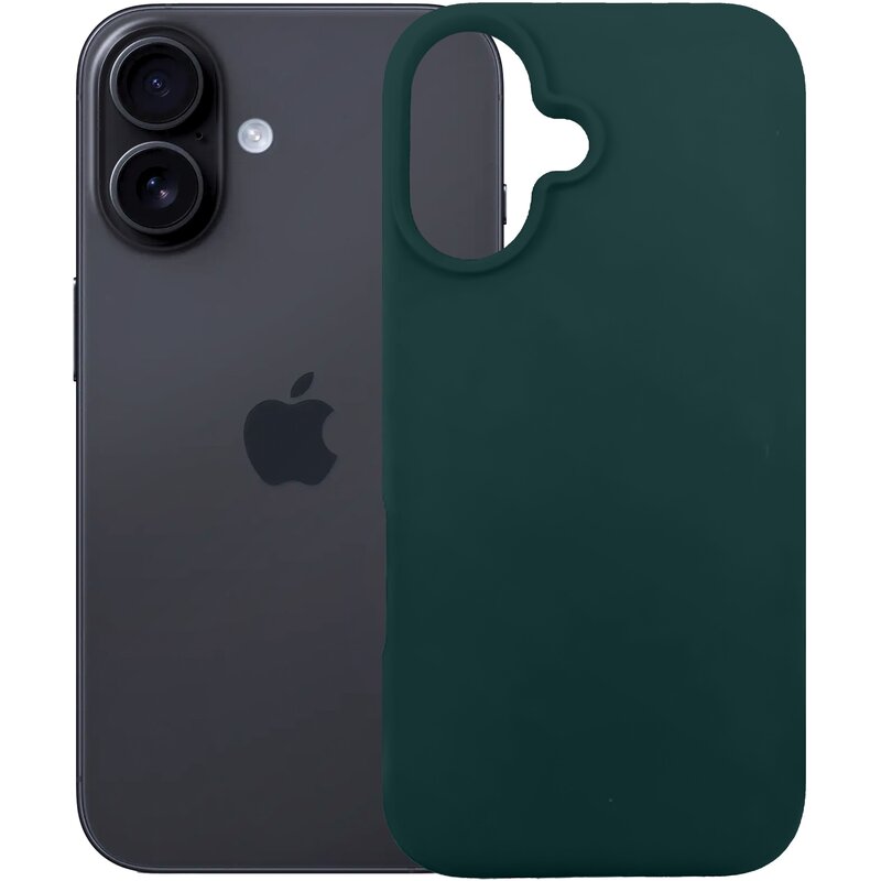 Etui 3MK Silicone Guardx  do Apple iPhone 16 Ciemnozielony