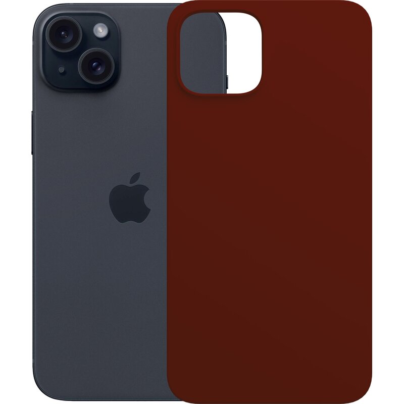 Etui 3MK Silicone Guardx  do Apple iPhone 15 Ciemnoczerwony