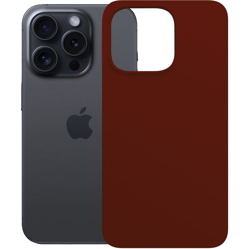 Etui 3MK Silicone Guardx  do Apple iPhone 16 Pro Ciemnoczerwony