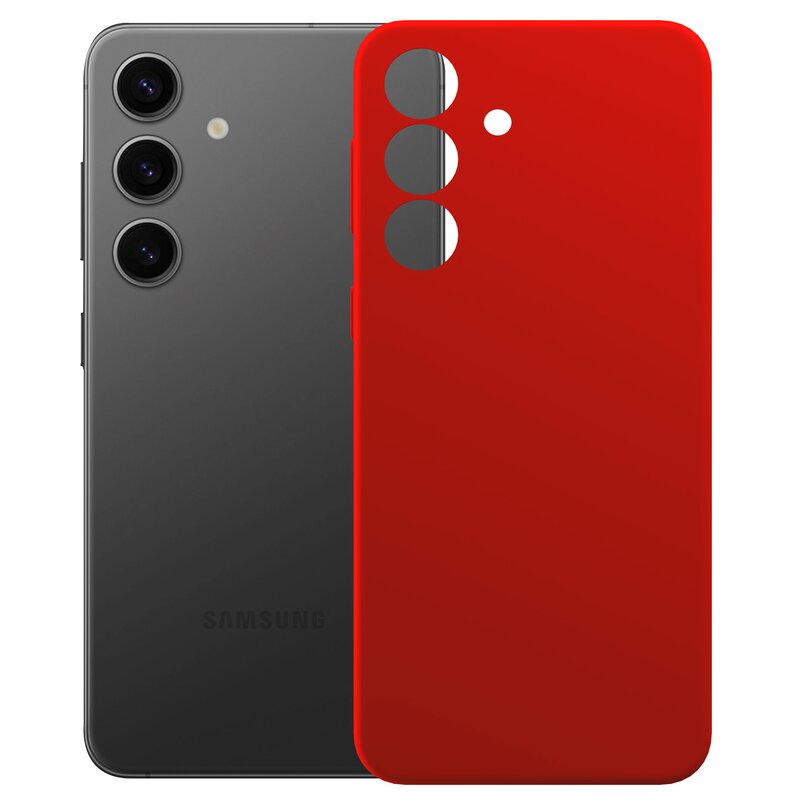 Etui 3MK Silicone Guardx  do Samsung Galaxy S24 FE Czerwony