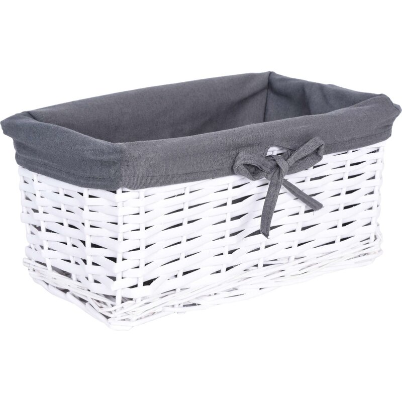 Koszyk GOCKOWIAK wiklinowy 9 L cm Biało-szary
