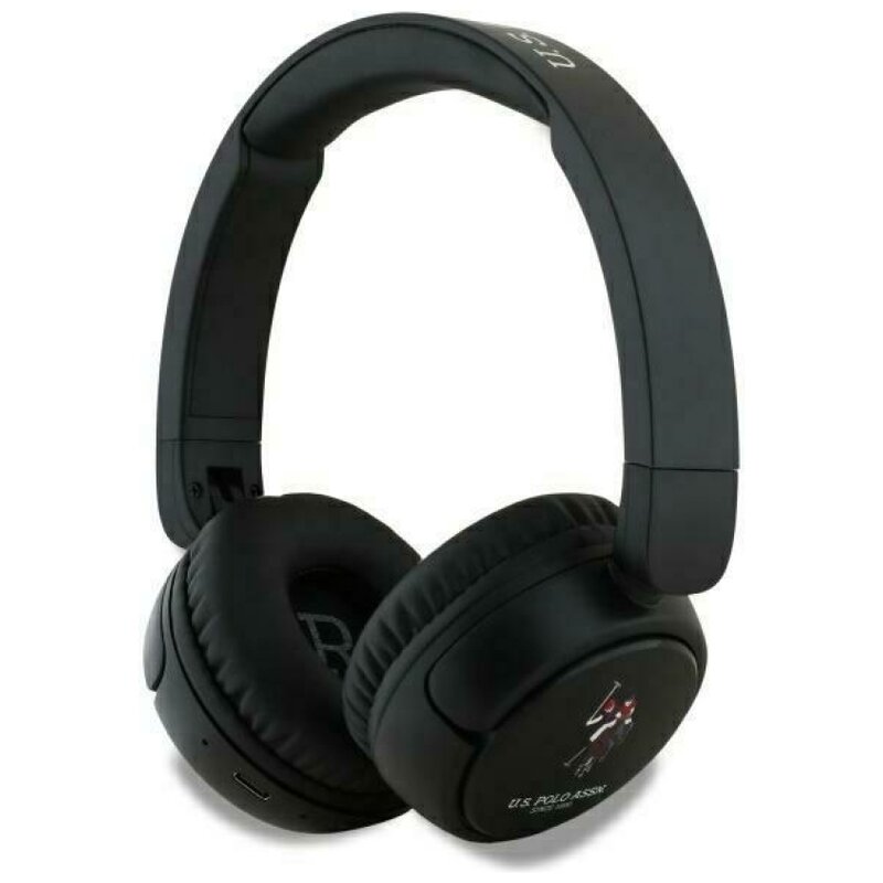 Słuchawki nauszne US POLO ASSN DH Color Logo USHPV6PUNK Czarny