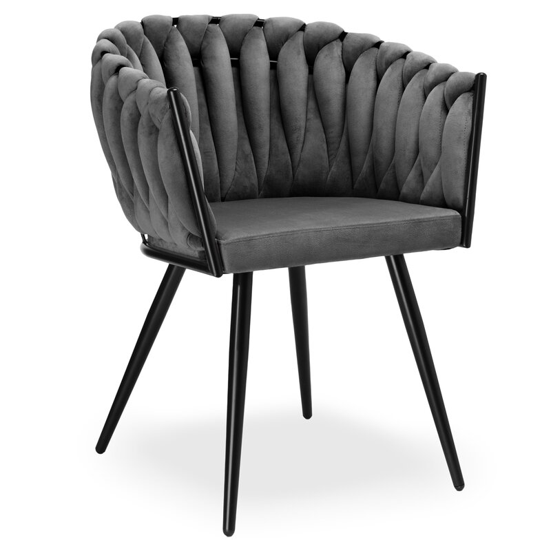 Krzesło EHOKERY Aston Velvet Grafitowy