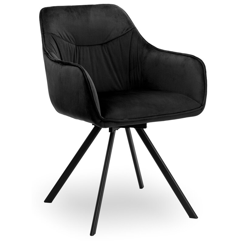 Krzesło EHOKERY Sydney Velvet Czarny