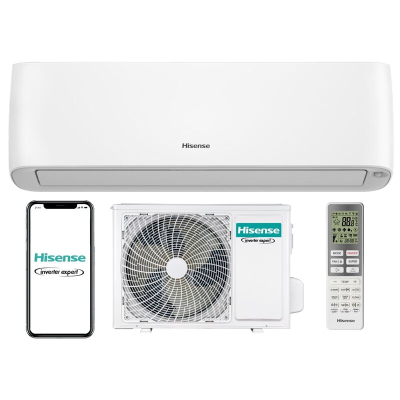 Klimatyzator Split, Pompa ciepła powietrze - powietrze HISENSE Energy Pro+ QE35XV4EG