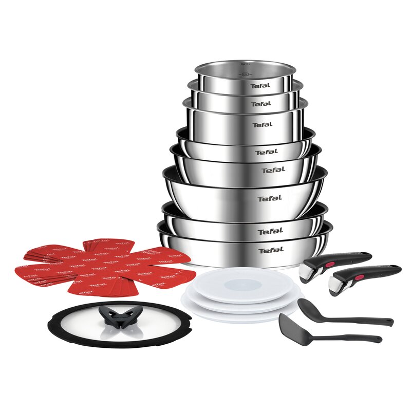 Tefal Ingenio Emotion L897SJ04 Indukcja Stal nierdzewna 20 elementów