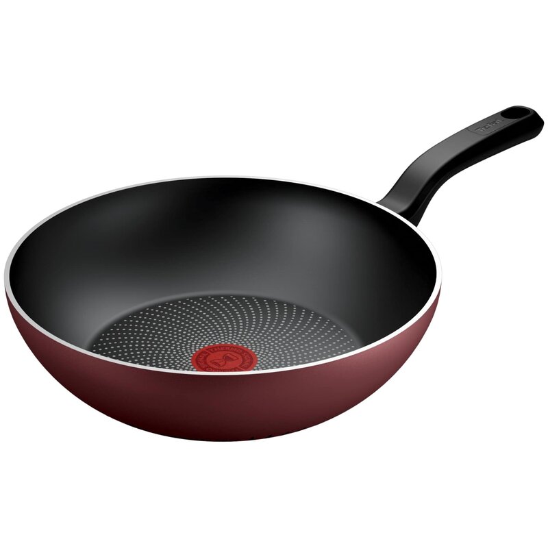 Wok TEFAL Simply Cook H0581902 28cm Bordowy