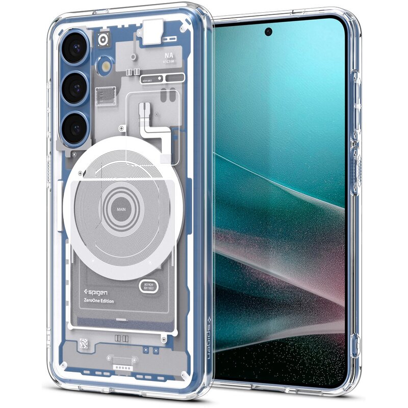 Etui SPIGEN Ultra Hybrid Mag MagSafe do Samsung Galaxy S25 Zero One Biały