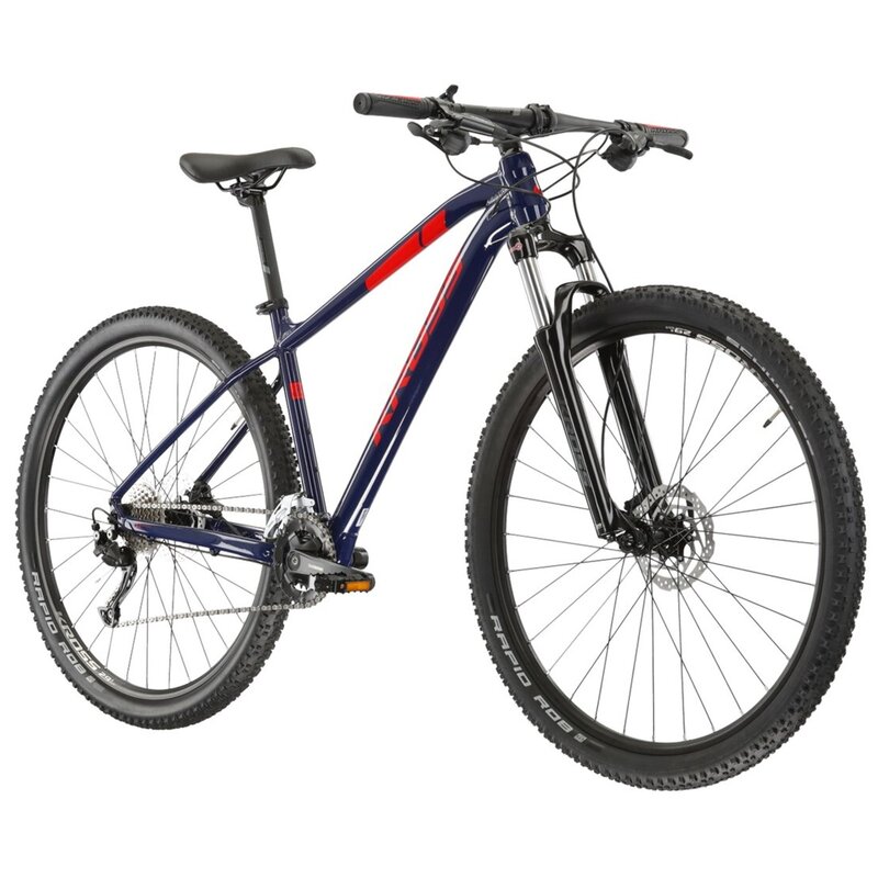 Rower górski MTB KROSS Level 2.0 M17 29 cali męski Granatowo-czerwony