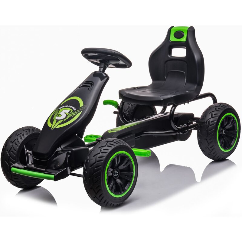 Gokart na pedały ENERO 18 Czarno-zielony