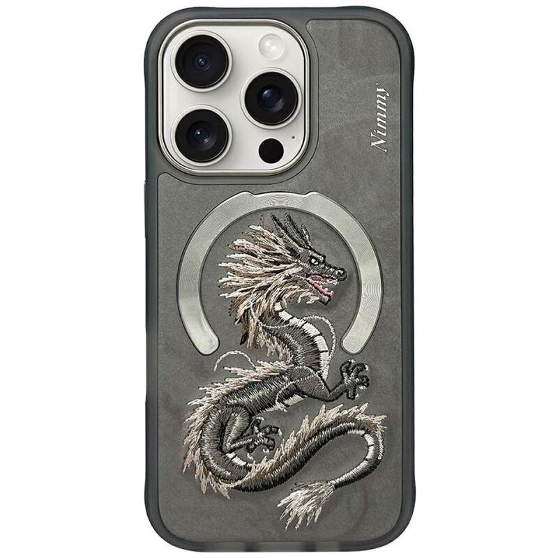 Etui NIMMY Dragon MagSafe do Apple iPhone 16 Pro Szary