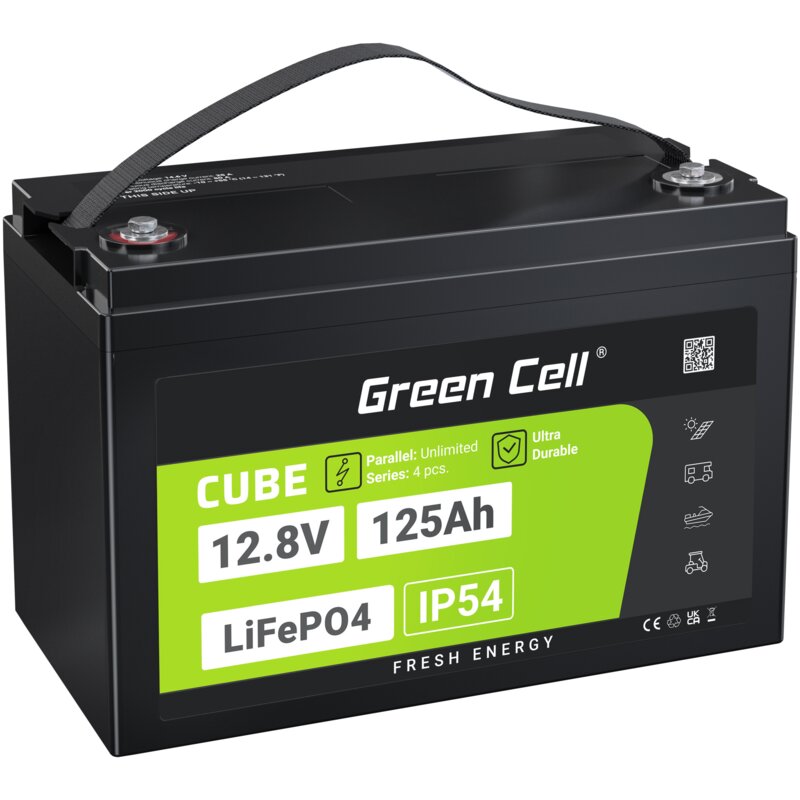Akumulator GREEN CELL LFPGC12V125AH 125Ah 12.8V