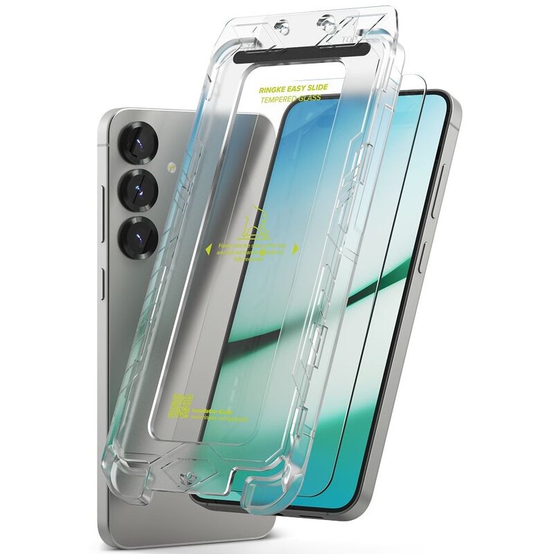 Szkło hartowane RINGKE Easy Slide 2-Pack do Samsung Galaxy S25 Przezroczysty
