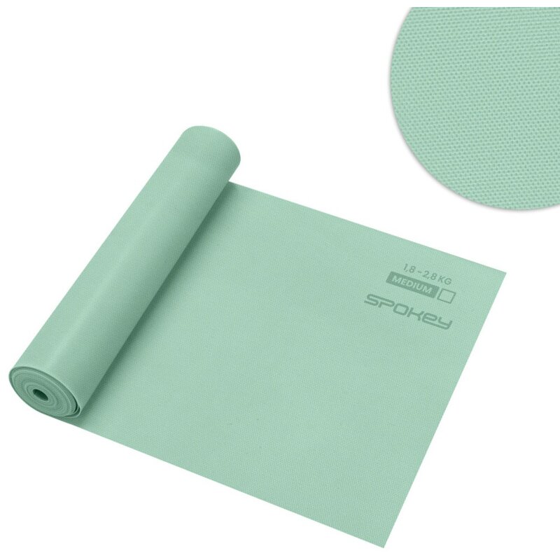 Guma do ćwiczeń SPOKEY Ribbon Tex Medium Zielony