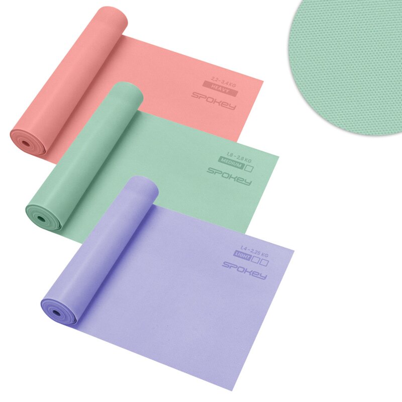Zestaw 3 gum fitness SPOKEY Ribbon Tex Set Wielokolorowy