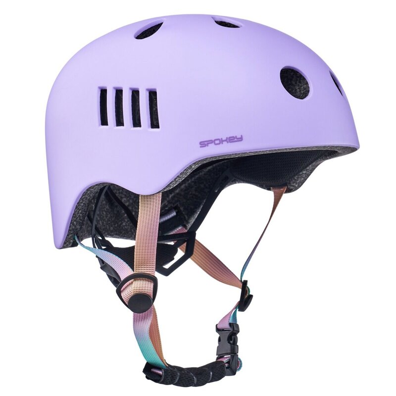 Kask SPOKEY Pumptrack Fioletowy dla Dzieci (rozmiar S)