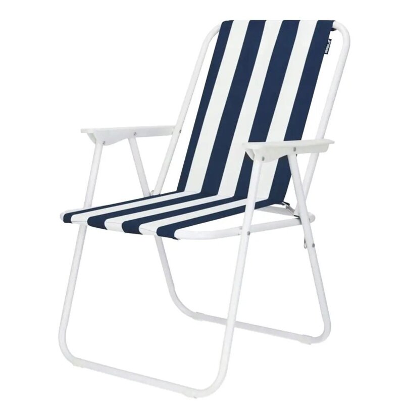 Krzesło turystyczne DEDRA N1028-1 Biało-granatowe