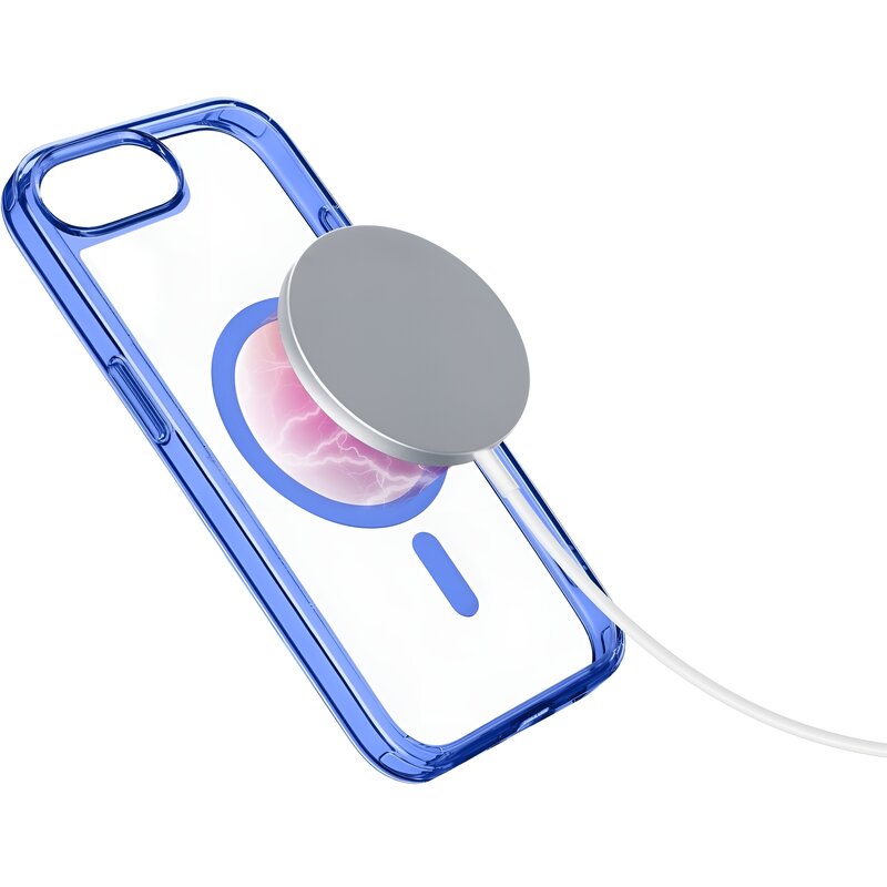 Etui CELLULARLINE Iconic MagSafe do Apple iPhone 16e/17e Przezroczysto-niebieski