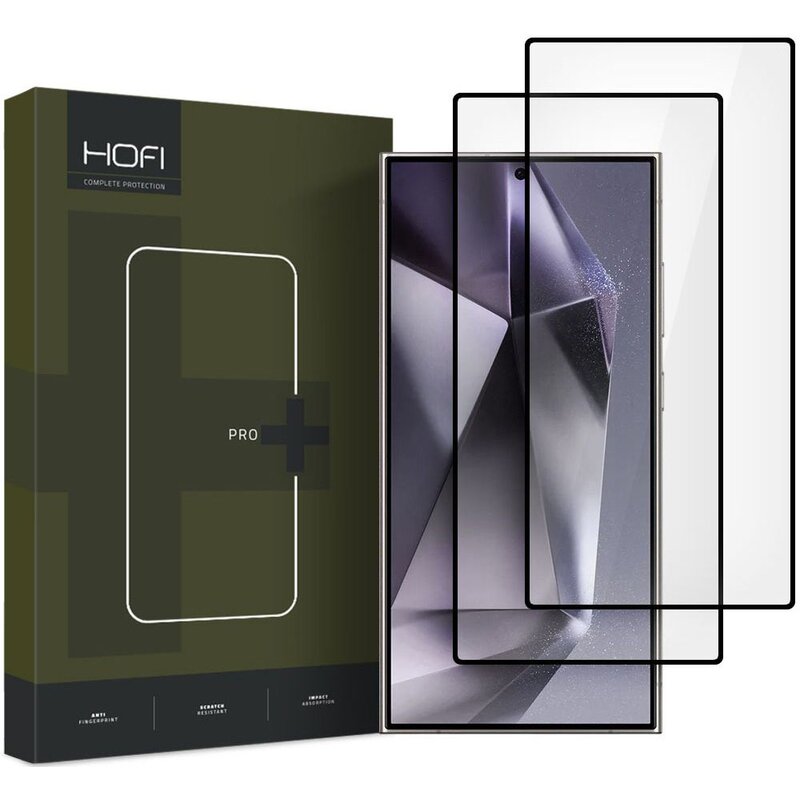 Szkło hartowane HOFI Glass Pro+ do Samsung Galaxy S25 Ultra Czarny (2 szt.)