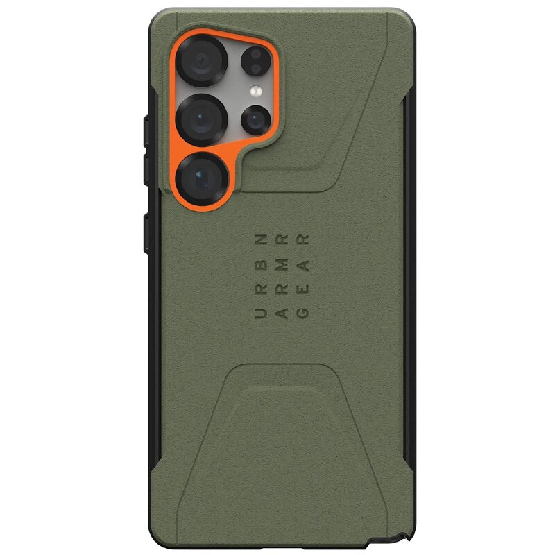 Etui UAG Civilian Pro do Samsung Galaxy S25 Ultra Zielono-pomarańczowy