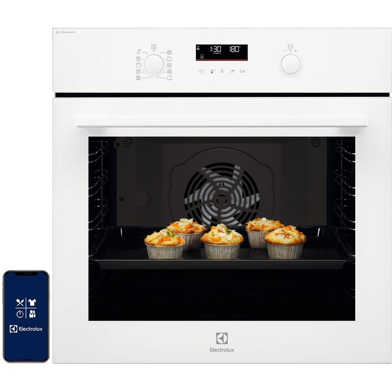 Electrolux 600 SteamBake EOD6F77WV Termoobieg Termosonda Zdalne sterowanie Biały