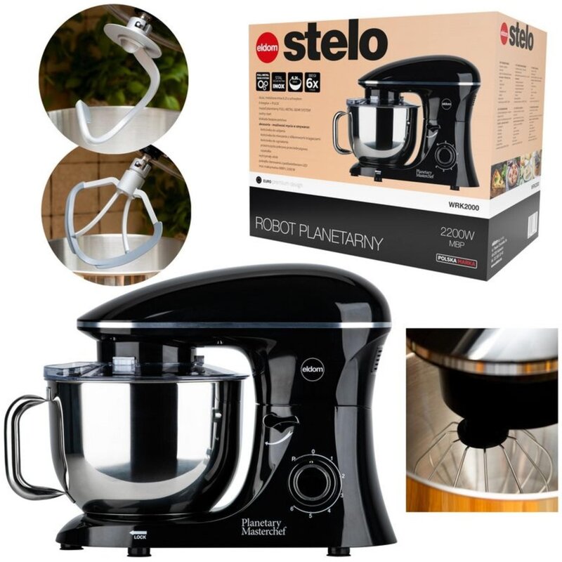 Robot planetarny ELDOM WRK2000 Stelo Czarny