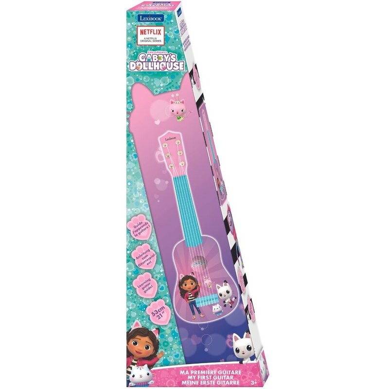 Zabawka gitara klasyczna LEXIBOOK Koci Domek Gabi K200GDH