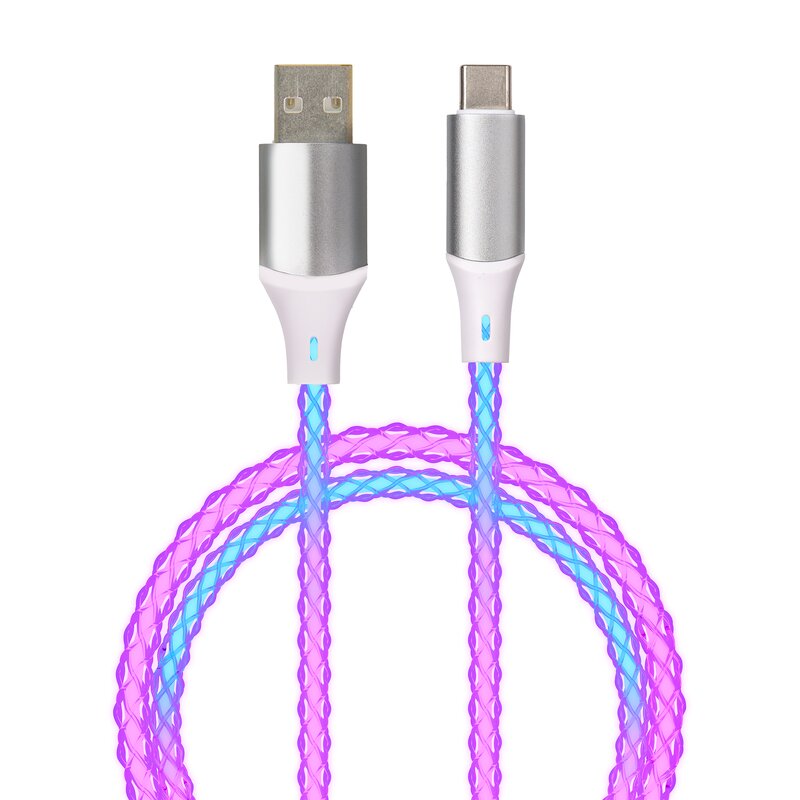 QUALO USB do USB-C 1m 3A Kolorowy