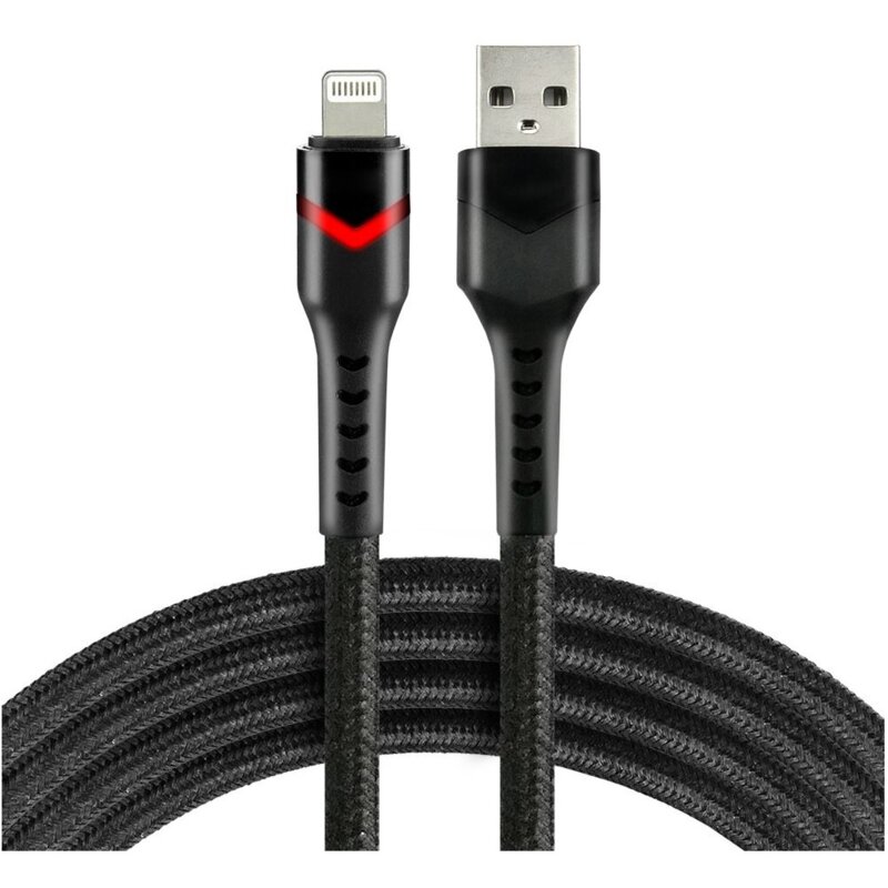 Kabel USB - Lightning EVERACTIVE CBB-1IBR 1 m Czarny