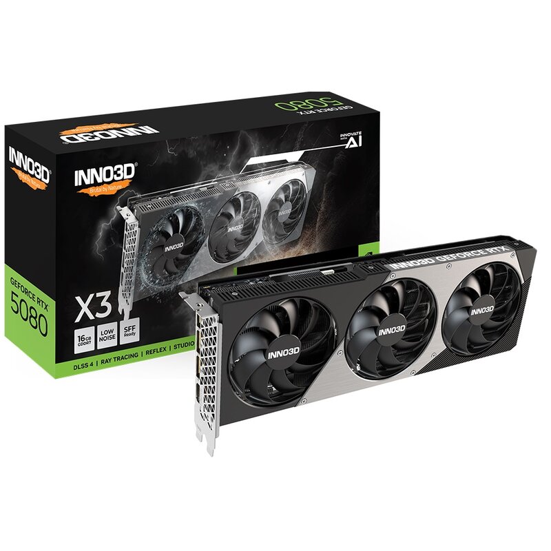 Karta graficzna INNO3D GeForce RTX 5080 X3 16GB DLSS 4.5