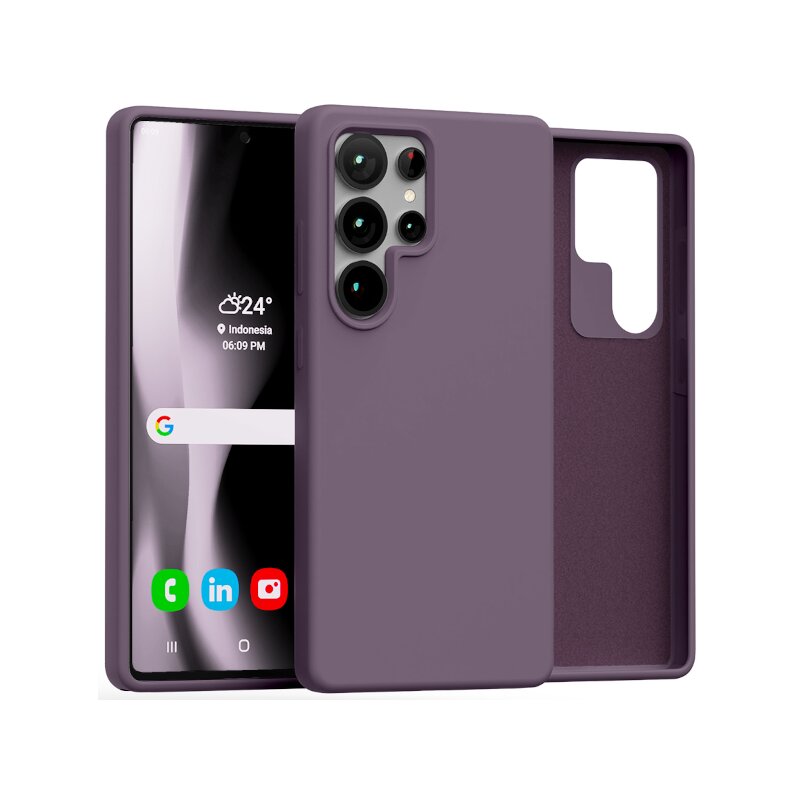 Etui MERCURY Silicone do Samsung Galaxy S25 Ultra Fioletowy
