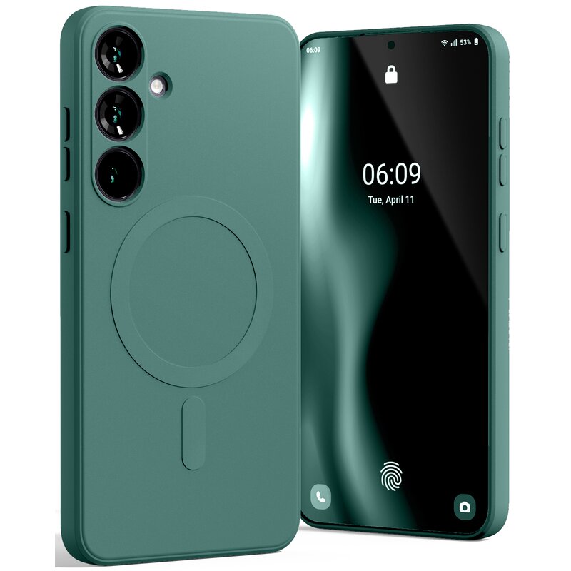 Etui MERCURY Semi-Silicone MagSafe do Samsung Galaxy S25+ Zielony