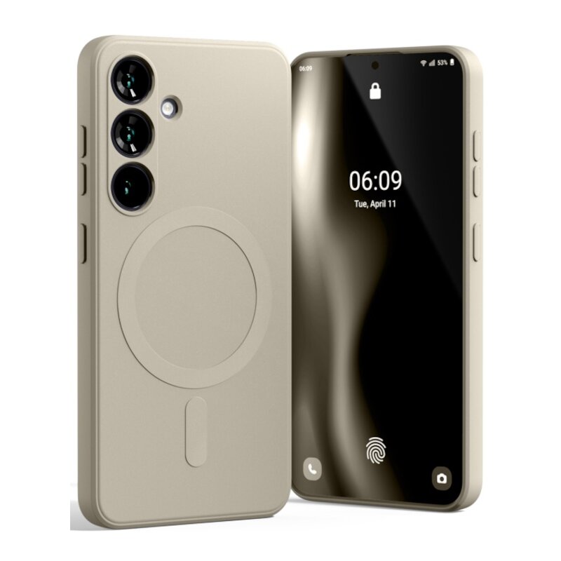 Etui MERCURY Semi-Silicone MagSafe do Samsung Galaxy S25+ Kamienny