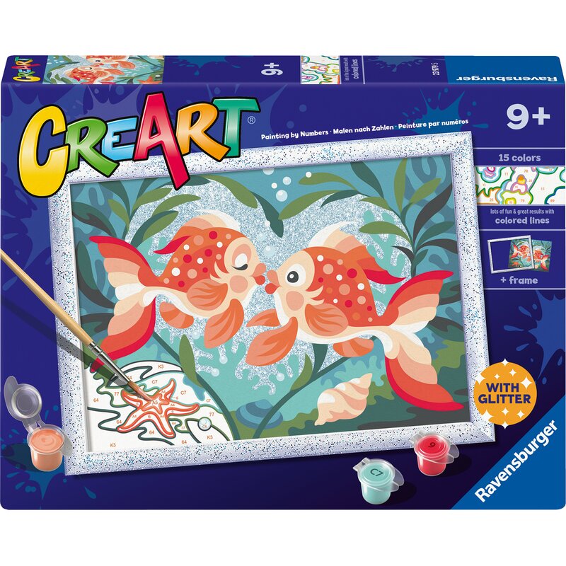 Malowanie po numerach RAVENSBURGER CreArt Zakochana ryba 23979