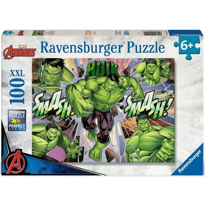 Puzzle RAVENSBURGER Marvel Avengers Hulk 12004119 (100 elementów)