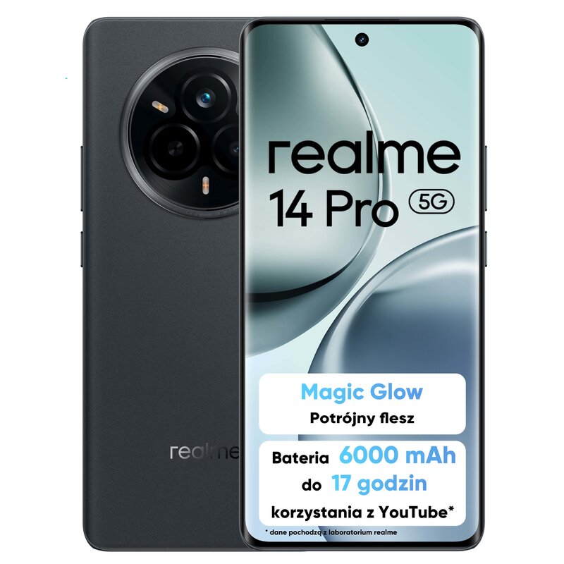 realme 14 Pro 5G 8/256GB Funkcje AI 6,77" 120Hz 50Mpix Szary
